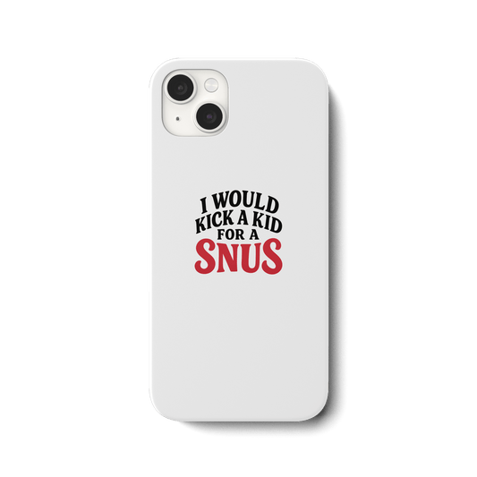 I WOULD KICK A KID FOR A SNUS - iPhone 14 Plus Handyhülle - Mein Shop